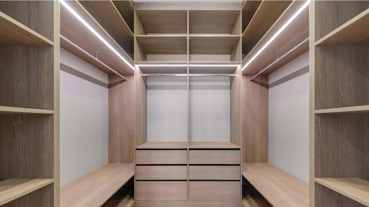 Modern wardrobe storage solution