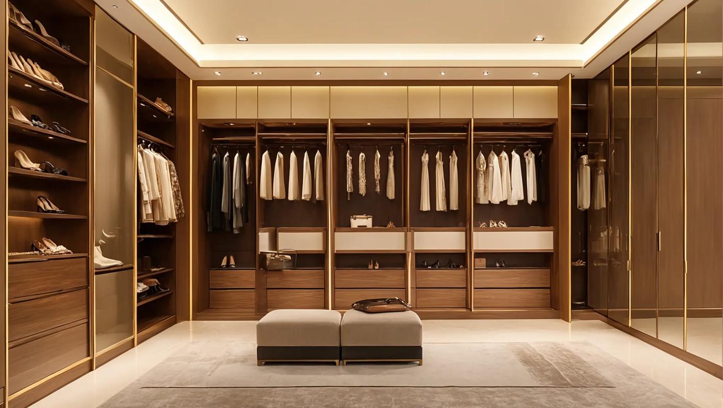 Walk-in closet wardrobe